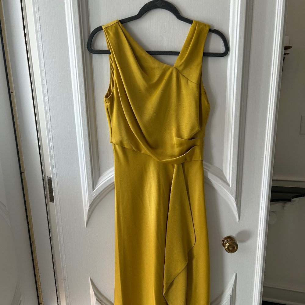 Cocktail dress, Satin, beautiful yellow/mustard color